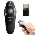 Pilot zdalnego sterowania PowerPoint ze wskaźnikiem laserowym - odbiornik USB