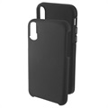 Hybrydowe Etui Prio Double Shell do iPhone X / iPhone XS - Czarne