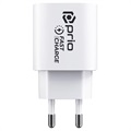 Ładowarka Ścienna USB-C Prio Fast Charge - 20W - Biel