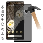 Google Pixel 7 Pro Pełne Zabezpieczenie Ekranu ze Szkła Hartowanego Privacy - Czarna Krawędź