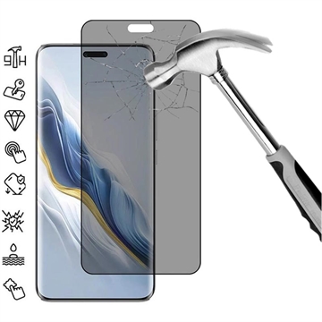 Honor Magic6 Pro Pełne Zabezpieczenie Ekranu ze Szkła Hartowanego Privacy - Czarna Krawędź