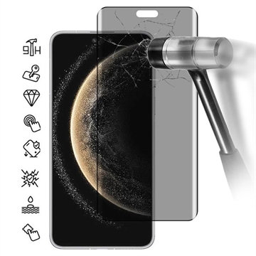 Huawei Mate 70 Pro/70 Pro+/70 RS Ultimate Pełne Zabezpieczenie Ekranu ze Szkła Hartowanego Privacy - Czarna Krawędź