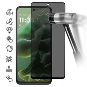Motorola Moto G35 Pełne Zabezpieczenie Ekranu ze Szkła Hartowanego Privacy - Czarna Krawędź