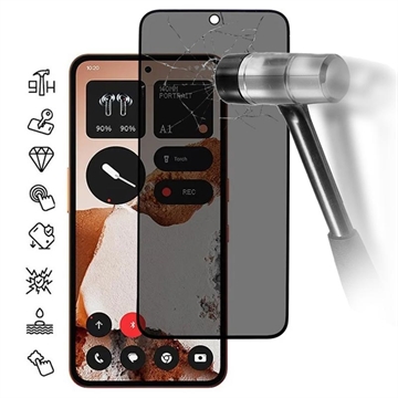 Nothing CMF Phone 2 Pro Pełne Zabezpieczenie Ekranu ze Szkła Hartowanego Privacy - Czarna Krawędź