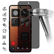 Nothing Phone (3a)/(3a) Pro Pełne Zabezpieczenie Ekranu ze Szkła Hartowanego Privacy - Czarna Krawędź