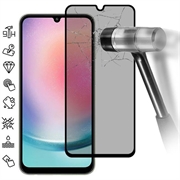 Samsung Galaxy A25 Pełne Zabezpieczenie Ekranu ze Szkła Hartowanego Privacy - Czarna Krawędź