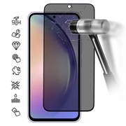 Samsung Galaxy A55 Pełne Zabezpieczenie Ekranu ze Szkła Hartowanego Privacy - Czarna Krawędź