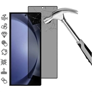 Samsung Galaxy Z Fold7 Pełne Zabezpieczenie Ekranu ze Szkła Hartowanego Privacy - Czarna Krawędź