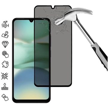 Xiaomi Redmi A5 4G/Poco C71 Pełne Zabezpieczenie Ekranu ze Szkła Hartowanego Privacy - Czarna Krawędź