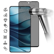 Xiaomi Redmi Note 14 4G/5G Pełne Zabezpieczenie Ekranu ze Szkła Hartowanego Privacy - Czarna Krawędź