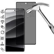 Xiaomi Redmi Note 14 Pro+ 5G/13 Pro+ Pełne Zabezpieczenie Ekranu ze Szkła Hartowanego Privacy - Czarna Krawędź