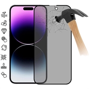 iPhone 16 Plus Pełne Zabezpieczenie Ekranu ze Szkła Hartowanego Privacy - Czarna Krawędź