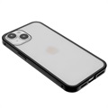 iPhone 14 Max Magnetyczne Etui ze Szkłem Hartowanym - Czarne
