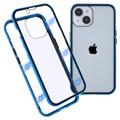 iPhone 14 Max Magnetyczne Etui ze Szkłem Hartowanym - Błękit