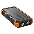Psooo M2 Bezprzewodowy Solarny Powerbank - 36800mAh - Pomarańczowy