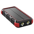 Psooo M2 Bezprzewodowy Solarny Powerbank - 36800mAh - Czerwony