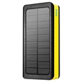 Psooo PS-406 Solarny Powerbank/Bezprzewodowa Ładowarka - 20000mAh - Żółty