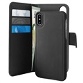 Magnetyczne Etui Puro 2-w-1 do iPhone X / iPhone XS - Czarne