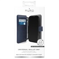 Uniwersalne Etui-Portfel Puro 360 Obrotowe na Smartfon - XXL - Błękit