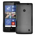 Pokrowiec Silikonowy Puro Clear Nokia Lumia 520, Lumia 525 - Czarny
