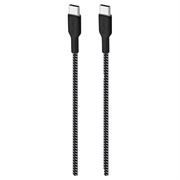 Ultra-wytrzymały kabel USB-C / USB-C Puro Fabric - 1,2 m, 30 W