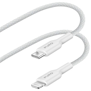 Puro Fabrik Kabel USB-C / Lightning do ładowania i synchronizacji - 1,2 m - biały