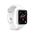 Apple Watch Series Ultra 2/Ultra/10/9/8/SE (2022)/7/SE/6/5/4/3/2/1 Silikonowa Opaska Puro Icon - 49mm/46mm/45mm/44mm/42mm - Biel