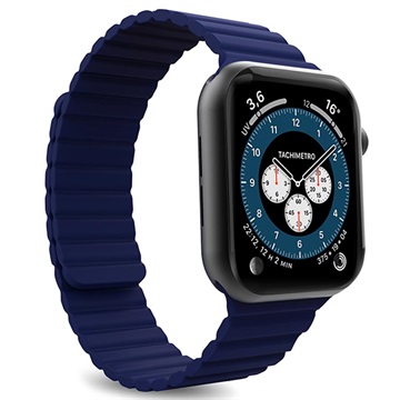 Apple Watch Series 7/SE/6/5/4/3/2/1 Puro Icon Link Pasek - 45mm/44mm/42mm - Błękit