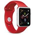 Apple Watch Series 7/SE/6/5/4/3/2/1 Silikonowa Opaska Puro Icon - 45mm/44mm/42mm - Czerwona
