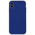 Silikonowe etui Puro Icon do iPhone XS Max - Granatowe