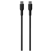 Puro Icon Miękki kabel USB-C / USB-C - 1,5 m - Czarny