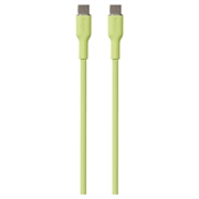 Kabel Puro Icon Soft USB-C / USB-C - 1,5 m - jasnozielony