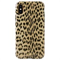 Etui Puro Leopard do iPhone X / iPhone XS - Czarne / Leopard