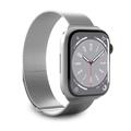 Apple Watch Series 10/9/8/SE (2022)/7/SE/6/5/4/3/2/1 Pasek Puro Milanese - 42mm/41mm/40mm/38mm - Srebrny