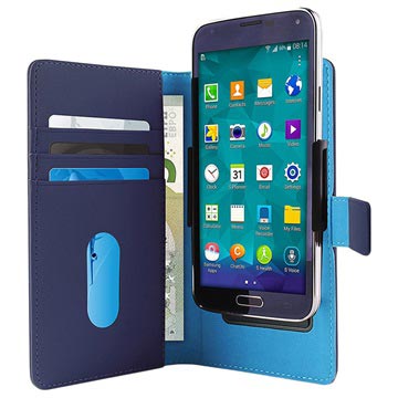 Uniwersalne Etui Portfel na Smartfon Puro Slide - XL - Niebieskie