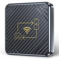Q1 2-w-1 CarPlay & Android Auto AI Box / adapter przewodowy na bezprzewodowy - czarny / złoty