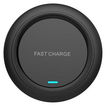 Ładowarka bezprzewodowa Q18 Round Shape 15W Fast Charging Desktop Charging Pad - czarna