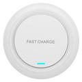 Ładowarka bezprzewodowa Q18 Round Shape 15W Fast Charging Desktop Charging Pad - biała