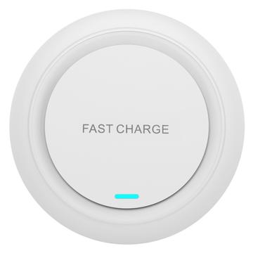 Ładowarka bezprzewodowa Q18 Round Shape 15W Fast Charging Desktop Charging Pad - biała