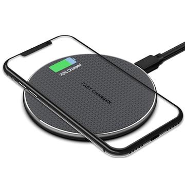 Szybka bezprzewodowa ładowarka Q25 15 W Qi - czarna