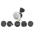 Adapter podróżny 5w1 Q2Power Qplux - Biały