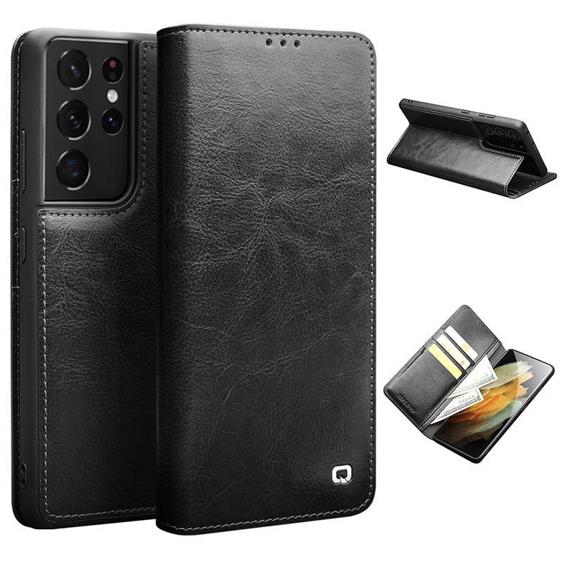 Klasyczne Skorzane Etui Z Portfelem Qialino Do Samsung Galaxy S21 Ultra 5g Klasyczne Skorzane Etui Z Portfelem Qialino Do Samsung Galaxy S21 Ultra 5g