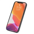 iPhone 12/12 Pro Skórzany Pokrowiec Qialino Premium - Czarny