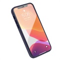 iPhone 12/12 Pro Skórzany Pokrowiec Qialino Premium - Błękit