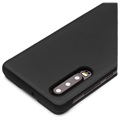Skórzane Zamykane Etui Qialino Smart View do Huawei P30 - Czarne