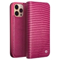Skórzane Etui z Portfelem Qialino Classic do iPhone 13 Pro Max - Czarne