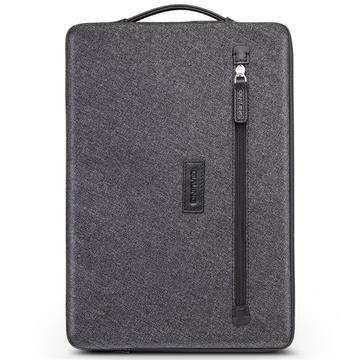 Qialino Wodoodporny nanotekstylny pokrowiec na laptopa z paskiem na rączkę - 15" - Szary