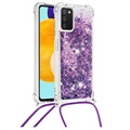 Samsung Galaxy A03s Quicksand Series Etui z TPU - Fiolet