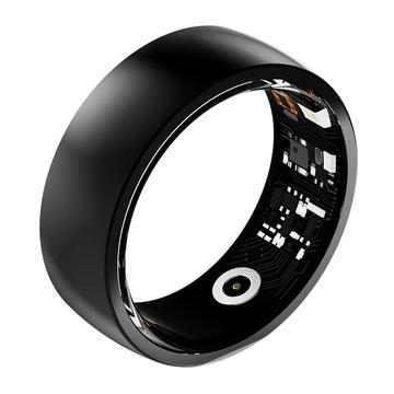 R09M Smart Ring monitorujący stan zdrowia - Rozmiar: 19.8mm - Czarny