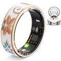 R18 Elegancki emaliowany pierścionek Smart Ring - Rozmiar: 21.4mm - Kolorowy